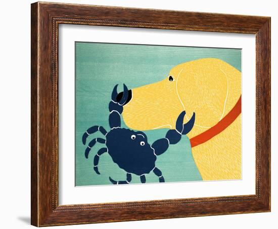 The Crab Yellow-Stephen Huneck-Framed Giclee Print