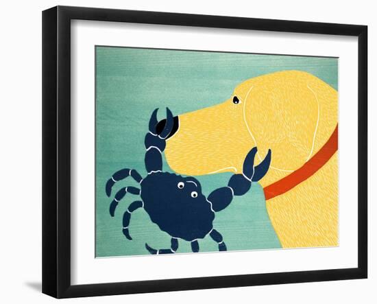 The Crab Yellow-Stephen Huneck-Framed Giclee Print