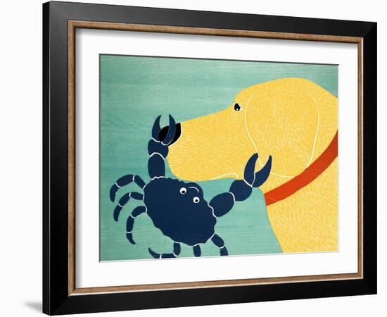 The Crab Yellow-Stephen Huneck-Framed Giclee Print