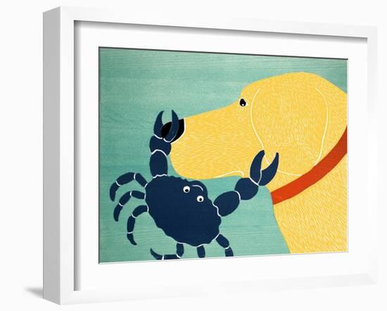 The Crab Yellow-Stephen Huneck-Framed Giclee Print