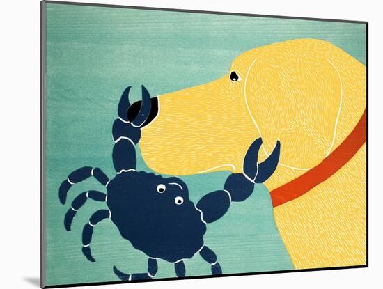 The Crab Yellow-Stephen Huneck-Mounted Giclee Print