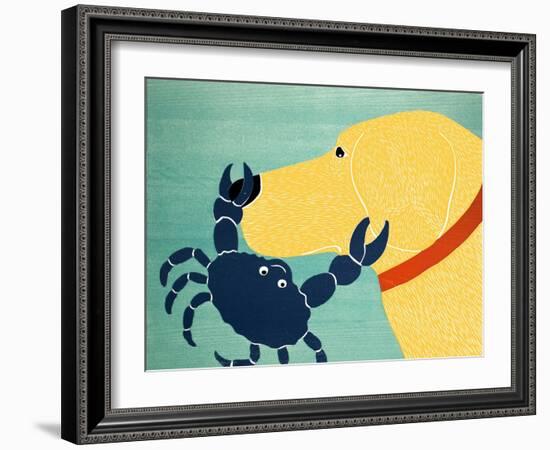 The Crab Yellow-Stephen Huneck-Framed Giclee Print