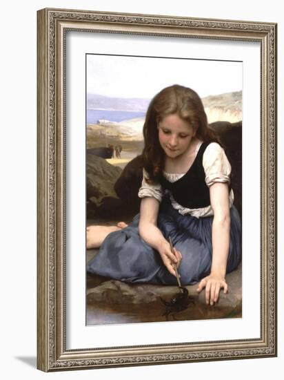 The Crab-William Adolphe Bouguereau-Framed Art Print