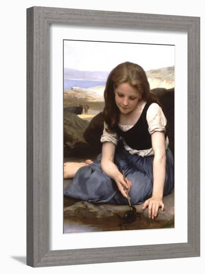 The Crab-William Adolphe Bouguereau-Framed Art Print