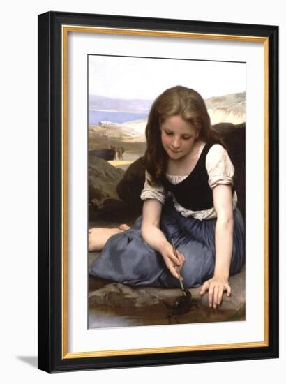 The Crab-William Adolphe Bouguereau-Framed Art Print