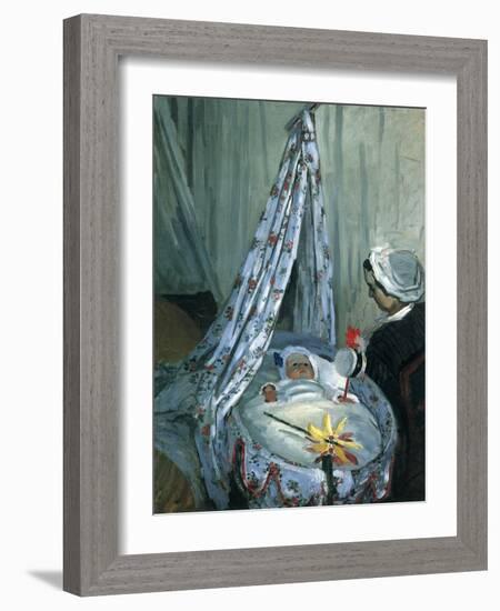 The Cradle, 1867-Claude Monet-Framed Giclee Print