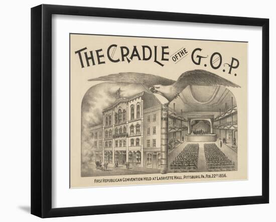 The Cradle of the G.O.P. – the First Republican Convention-null-Framed Giclee Print