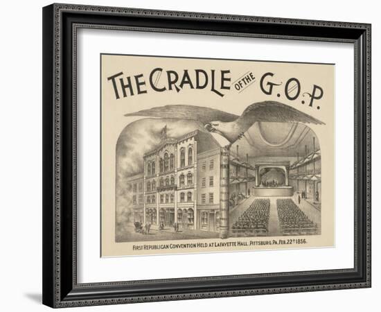 The Cradle of the G.O.P. – the First Republican Convention-null-Framed Giclee Print