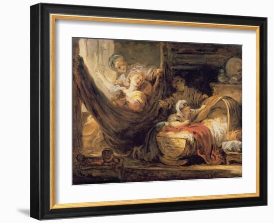 The Cradle-Jean-Honoré Fragonard-Framed Giclee Print