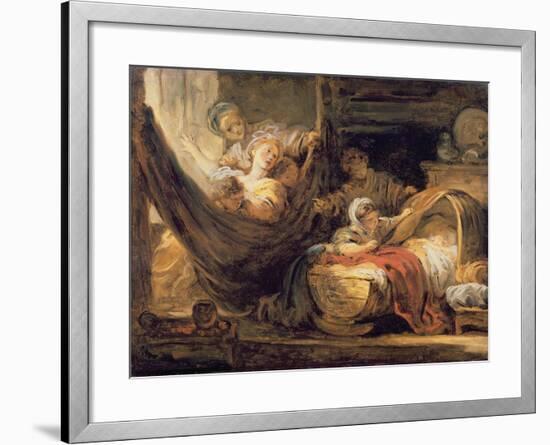 The Cradle-Jean-Honoré Fragonard-Framed Giclee Print