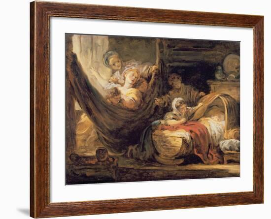 The Cradle-Jean-Honoré Fragonard-Framed Giclee Print