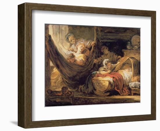 The Cradle-Jean-Honoré Fragonard-Framed Giclee Print