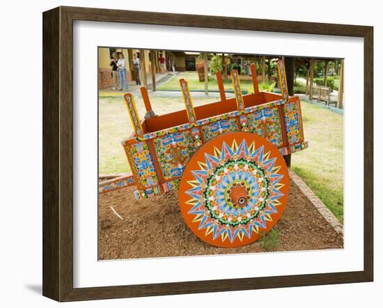 The Crafts Town of Sarchi Famous for Its Decorative Painting and Ox Carts, Costa Rica-R H Productions-Framed Photographic Print