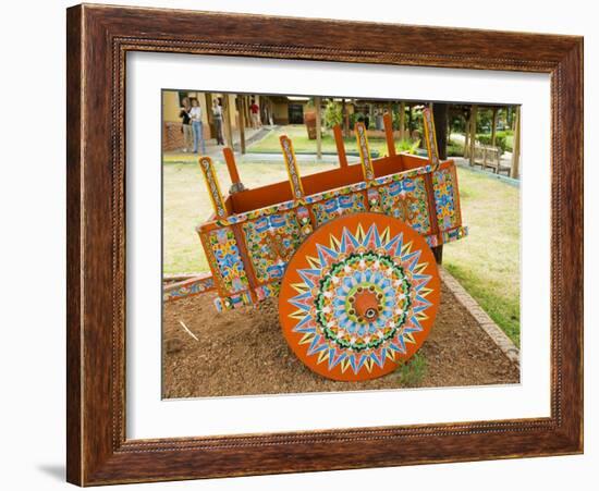 The Crafts Town of Sarchi Famous for Its Decorative Painting and Ox Carts, Costa Rica-R H Productions-Framed Photographic Print