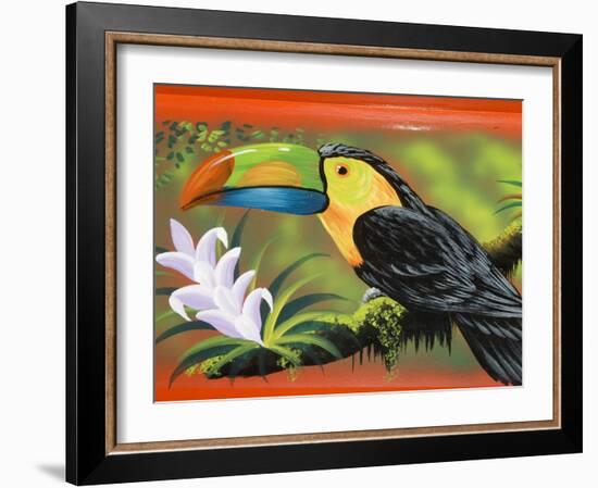 The Crafts Town of Sarchi Famous for Its Decorative Painting and Ox Carts, Costa Rica-R H Productions-Framed Photographic Print