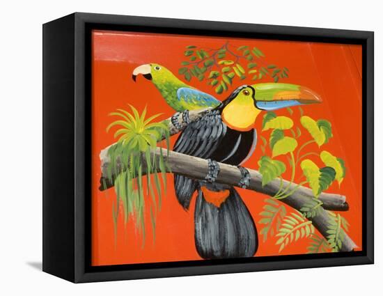 The Crafts Town of Sarchi Famous for Its Decorative Painting and Ox Carts, Costa Rica-R H Productions-Framed Premier Image Canvas