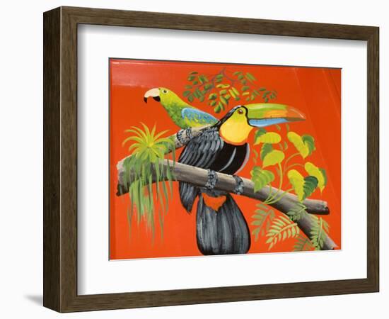 The Crafts Town of Sarchi Famous for Its Decorative Painting and Ox Carts, Costa Rica-R H Productions-Framed Photographic Print