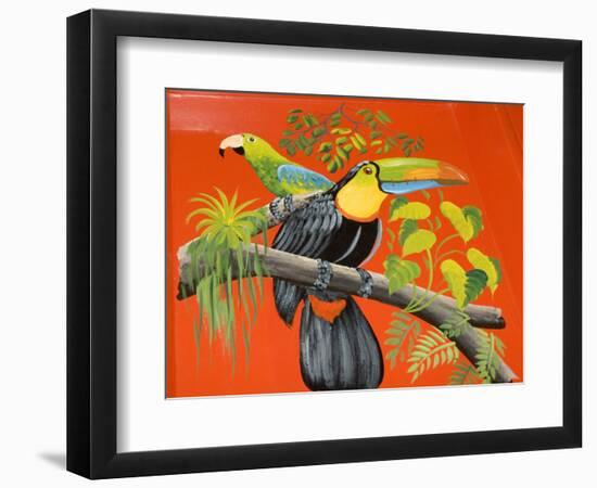 The Crafts Town of Sarchi Famous for Its Decorative Painting and Ox Carts, Costa Rica-R H Productions-Framed Photographic Print