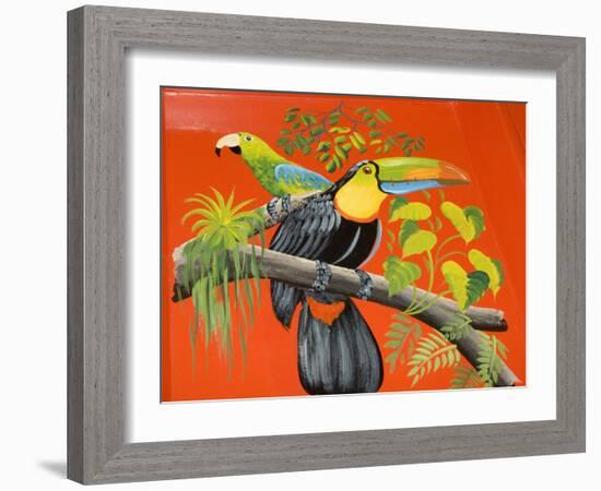 The Crafts Town of Sarchi Famous for Its Decorative Painting and Ox Carts, Costa Rica-R H Productions-Framed Photographic Print