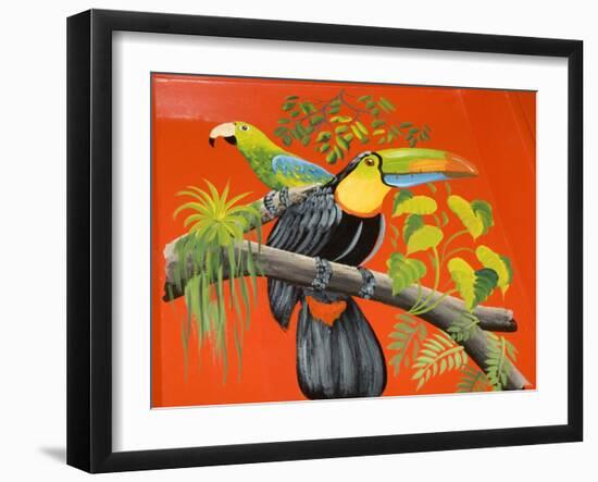 The Crafts Town of Sarchi Famous for Its Decorative Painting and Ox Carts, Costa Rica-R H Productions-Framed Photographic Print