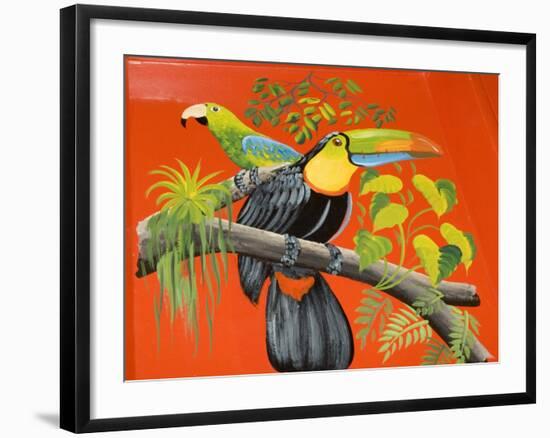 The Crafts Town of Sarchi Famous for Its Decorative Painting and Ox Carts, Costa Rica-R H Productions-Framed Photographic Print