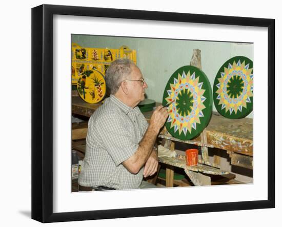 The Crafts Town of Sarchi Famous for Its Decorative Painting and Ox Carts, Costa Rica-R H Productions-Framed Photographic Print