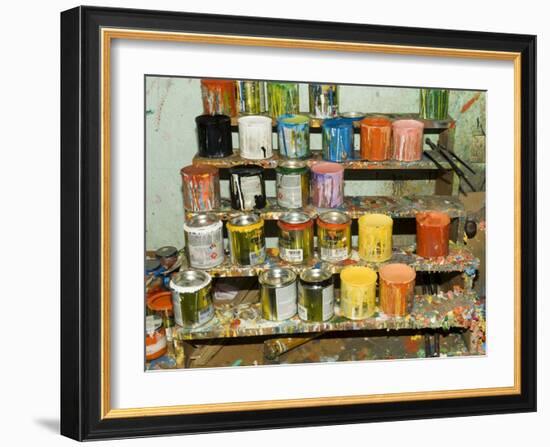 The Crafts Town of Sarchi Famous for Its Decorative Painting and Ox Carts, Costa Rica-R H Productions-Framed Photographic Print