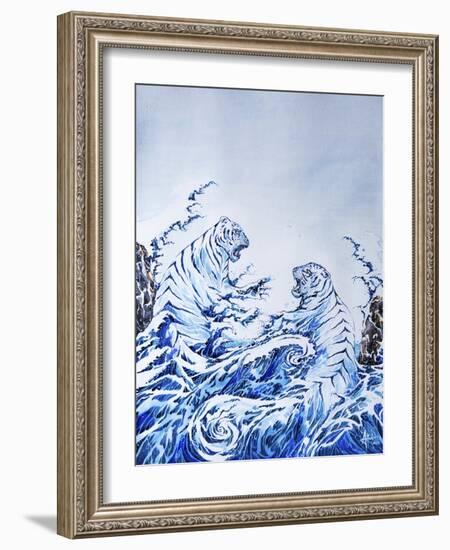 The Crashing Waves-Marc Allante-Framed Giclee Print