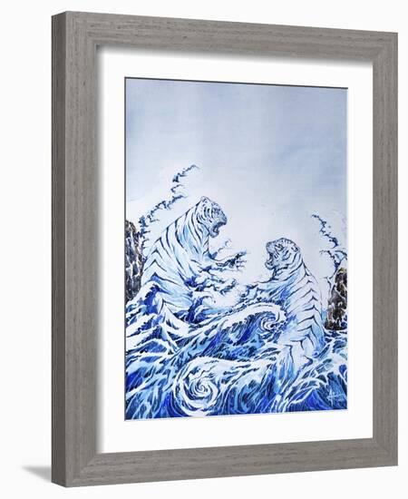 The Crashing Waves-Marc Allante-Framed Giclee Print