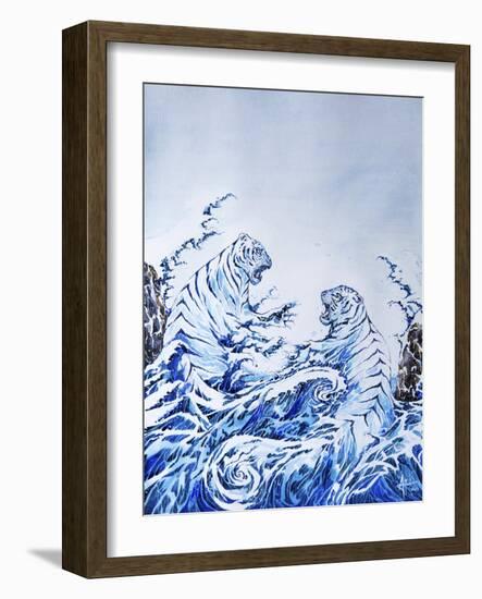 The Crashing Waves-Marc Allante-Framed Giclee Print