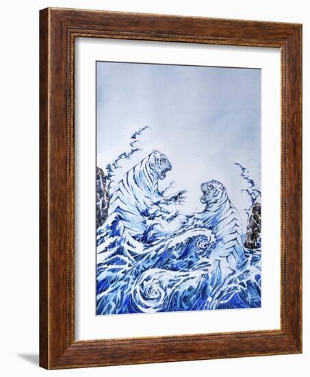 The Crashing Waves-Marc Allante-Framed Giclee Print