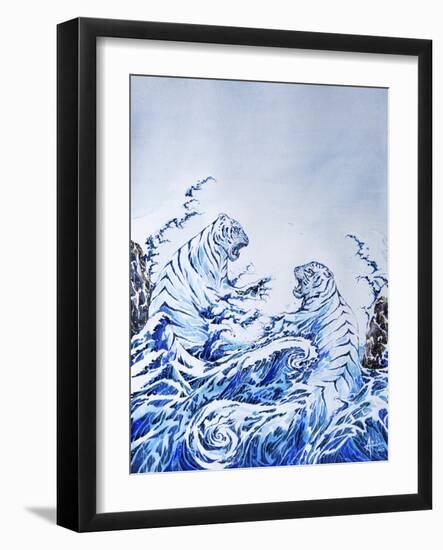 The Crashing Waves-Marc Allante-Framed Giclee Print