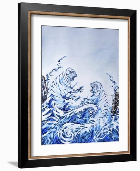 The Crashing Waves-Marc Allante-Framed Giclee Print