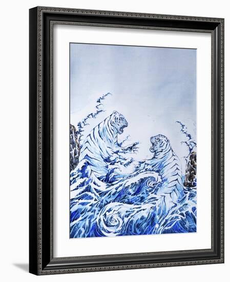 The Crashing Waves-Marc Allante-Framed Giclee Print