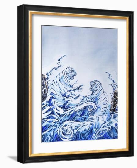 The Crashing Waves-Marc Allante-Framed Giclee Print