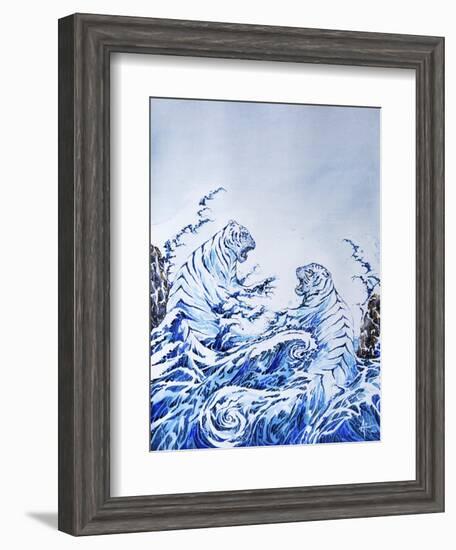 The Crashing Waves-Marc Allante-Framed Giclee Print