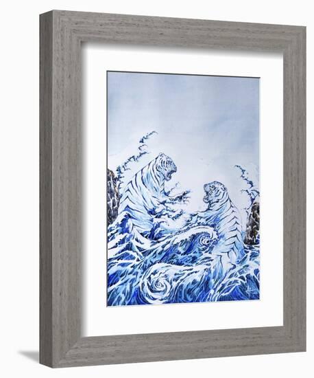 The Crashing Waves-Marc Allante-Framed Giclee Print