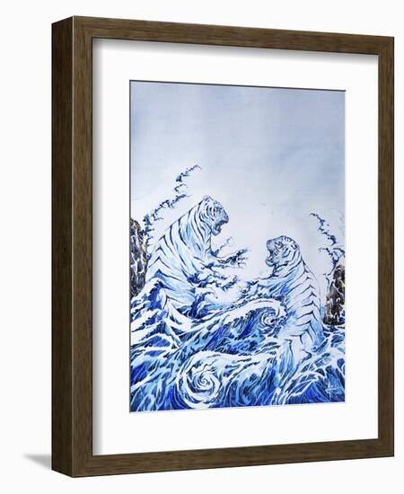 The Crashing Waves-Marc Allante-Framed Giclee Print