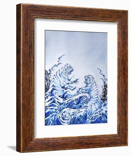 The Crashing Waves-Marc Allante-Framed Giclee Print