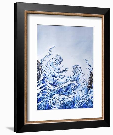 The Crashing Waves-Marc Allante-Framed Giclee Print