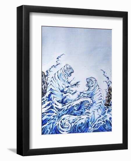 The Crashing Waves-Marc Allante-Framed Giclee Print