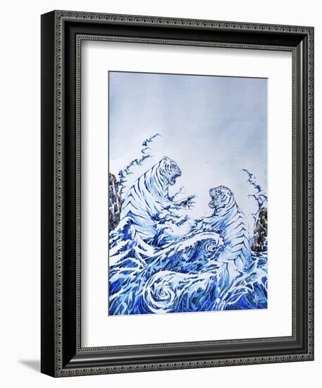 The Crashing Waves-Marc Allante-Framed Giclee Print