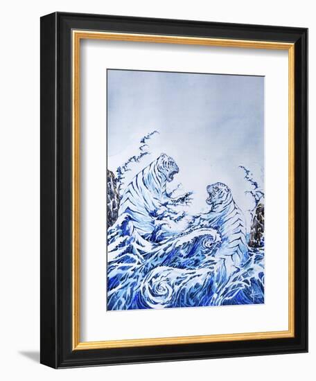 The Crashing Waves-Marc Allante-Framed Giclee Print