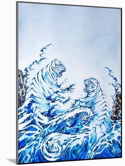 The Crashing Waves-Marc Allante-Mounted Art Print