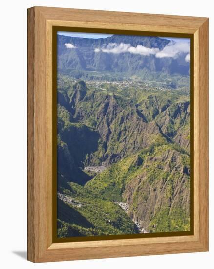 The Crater of Cilaos, La Reunion, Indian Ocean, Africa-null-Framed Premier Image Canvas