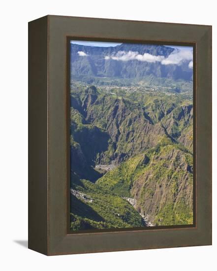 The Crater of Cilaos, La Reunion, Indian Ocean, Africa-null-Framed Premier Image Canvas