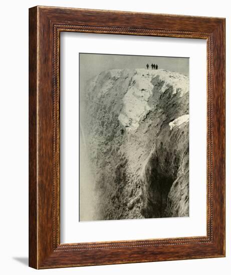 'The Crater of Erebus, 900 Feet Deep and Half A Mile Wide', 1908, (1909)-Unknown-Framed Photographic Print