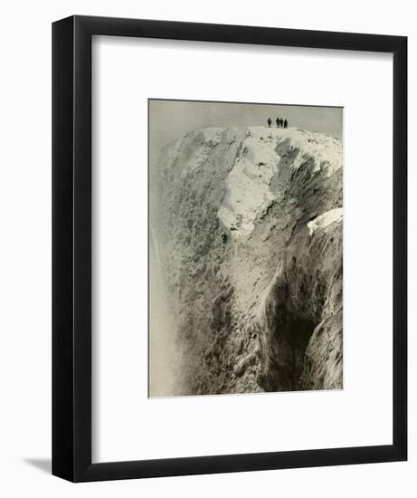 'The Crater of Erebus, 900 Feet Deep and Half A Mile Wide', 1908, (1909)-Unknown-Framed Photographic Print