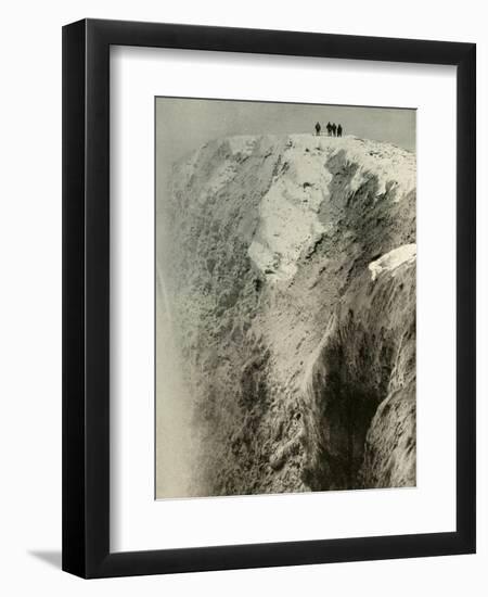 'The Crater of Erebus, 900 Feet Deep and Half A Mile Wide', 1908, (1909)-Unknown-Framed Photographic Print