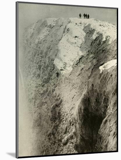 'The Crater of Erebus, 900 Feet Deep and Half A Mile Wide', 1908, (1909)-Unknown-Mounted Photographic Print
